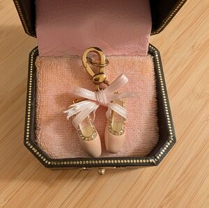 Juicy Couture Pink Ballet Shoe Keychain Charm